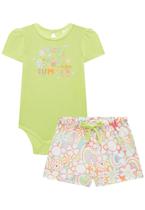 Conjunto Body Canelado Mauí Shorts Molecotton Nice Summer Kukiê