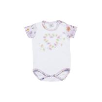 Conjunto Body Curto com Calça Babados Flores Lilás Conjunto Body Curto com Calça Babados Flores Lilás