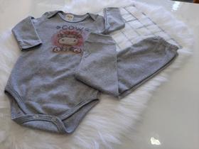 Conjunto Body e calça 100% algodão Roby Kids Conjunto Body e calça 100% algodão Roby Kids