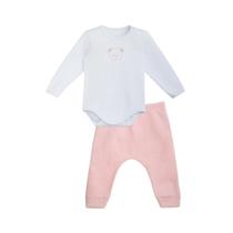 Conjunto Body e Calça Jacquard Urso Rosa - Dedeka Tamanho:G Conjunto Body e Calça Jacquard Urso Rosa - Dedeka Tamanho:G