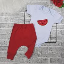 Conjunto Body e Calça Mijão - Roupa Bebê Menina Menino