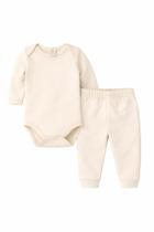 Conjunto Body e Calça Ribana Palha Caramell Kids
