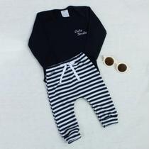 Conjunto Body e Calça Suedine 100 Algodão Antialérgico