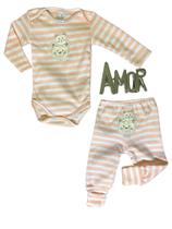 Conjunto Body e Mijão Flaphy Bichinhos Divertidos Rosa Bebê Conjunto Body e Mijão Flaphy Bichinhos Divertidos Rosa Bebê