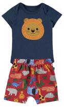 Conjunto Body e Short Leão Azul Planeta