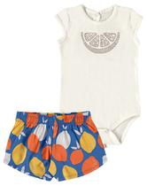 Conjunto Body e Short Limões Cor Off White Conjunto Body e Short Limões Cor Off White