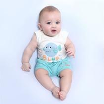 Conjunto Body e Short Peixinho Blub Conjunto Body e Short Peixinho Blub