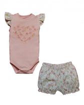 Conjunto Body e Shorts Cassis Rosa