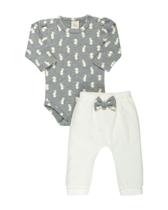 Conjunto body em Plush - anjos Baby