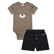 Conjunto Body em Ribana 1x1 e Bermuda Molevisco - LucBoo