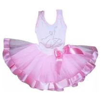 Conjunto Body Fantasia Carnaval Halloween Bailarina Com Saia De Tulê