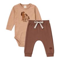 Conjunto Body M/L e Calça Suedine e Malha Denim - Cavalinhos - Mini & Co. Tamanho:M Conjunto Body M/L e Calça Suedine e Malha Denim - Cavalinhos - Mini & Co. Tamanho:M