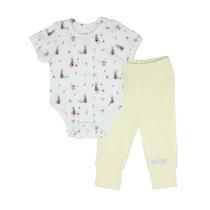 Conjunto Body Manga Curta com Calça Basica - Coelhinha - Bibe