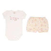 Conjunto Body Manga Curta e Shorts com Babado Suedine - Passarinhos - Mini & Co. Tamanho:M Conjunto Body Manga Curta e Shorts com Babado Suedine - Passarinhos - Mini & Co. Tamanho:M