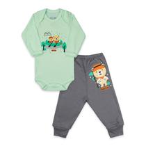Conjunto Body Manga Longa Baby Duck Comfort Lago Verde21 Conjunto Body Manga Longa Baby Duck Comfort Lago Verde21