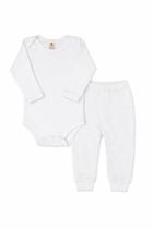 Conjunto Body Manga Longa Calça Mijão Canelado Básico - Conjunto Body Manga Longa Calça Mijão Canelado Básico -