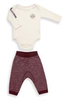 Conjunto Body manga longa + calça saruel - Bordo