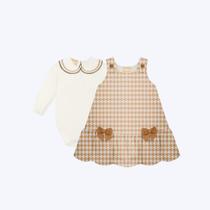 Conjunto Body Manga Longa Com Salopete Bebê Menina Milon 2000843 Preto Conjunto Body Manga Longa Com Salopete Bebê Menina Milon 2000843 Preto