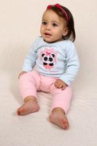 Conjunto Body Manga Longa e Calça Pandinha - Pé de Amor