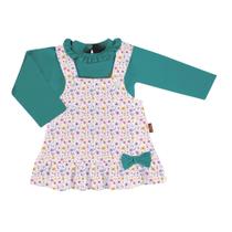 Conjunto Body Manga Longa e Jardineira Salopete, varias cores - 2 Peças Conjunto Body Manga Longa e Jardineira Salopete, varias cores - 2 Peças
