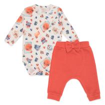 Conjunto Body/Mijão Bebê Menina Piquinique Mini & Co Conjunto Body/Mijão Bebê Menina Piquinique Mini & Co