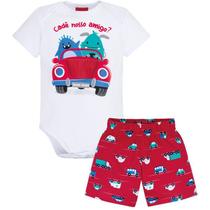 Conjunto Body Short Manga Curta Masculino 110171 Kyly Conjunto Body Short Manga Curta Masculino 110171 Kyly