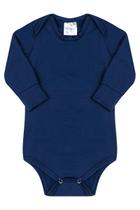 Conjunto Body Unissex Térmico Bebê - Azul Marinho