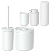 Conjunto Bold Completo para Banheiro com 5 Peças Branco - Ou