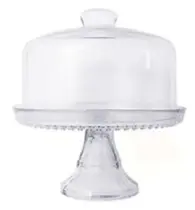 Conjunto Boleira Vidro Vitazza com Pé