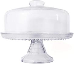 Conjunto boleira vitazza c/pé 1750 transparente