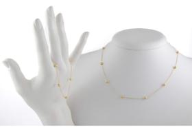 Conjunto Bolinhas 4.0mm Colar 45 Cm Pulseira 18 Cm Ouro 18k Conjunto Bolinhas 4.0mm Colar 45 Cm Pulseira 18 Cm Ouro 18k