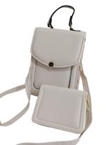 Conjunto Bolsa e Carteira Luna Kiss Branco 2611