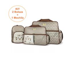 Conjunto Bolsa Maternidade Completo Kit com 3 Peças Unissex