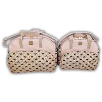 Conjunto Bolsas Maternidade Bebe Menina Menino Flocada