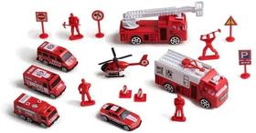 Conjunto Bombeiro Mini Resgate Com 16 Peças BR970 - Multikid Conjunto Bombeiro Mini Resgate Com 16 Peças BR970 - Multikid