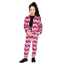 Conjunto Bomber - Geometric Pink
