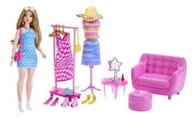 Conjunto Boneca Barbie - Estilista E Armário - Mattel
