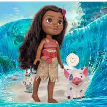 Conjunto Boneca Disney Moana e Mascote Porquinho Puá - Cotiplas