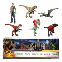 Conjunto Boneco Owen Com 5 Dinossauros Jurassic World - Mattel