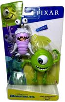 Conjunto Bonecos Articulados - Personagens Universidade Monstros S.a. Disney - Mattel : Boneco Monstro Mike Wazowski + Boneca Menina Boo