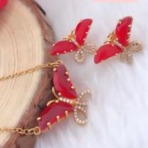 Conjunto Borboleta Semijoia