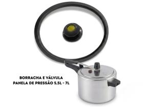 Conjunto Borracha e Válvula para Panela de Pressão 5,5L e 7L Marlux