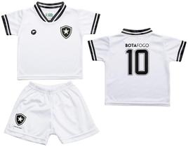 Conjunto Botafogo Uniforme Infantil Branco - Torcida Baby Conjunto Botafogo Uniforme Infantil Branco - Torcida Baby
