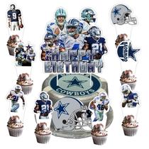 Conjunto Bovulo Cowboys com 25 toppers para bolo e cupcakes Conjunto Bovulo Cowboys com 25 toppers para bolo e cupcakes