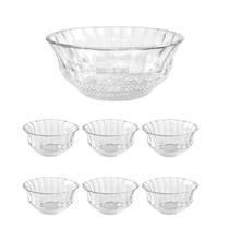Conjunto Bowl de Vidro 1,4L + 6 Bowls de 245ml Konia Dumiat Conjunto Bowl de Vidro 1,4L + 6 Bowls de 245ml Konia Dumiat