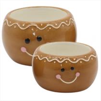 Conjunto Bowl Tambor Boneco Ginger Enfeite Natal 2 UN 2 TAM Conjunto Bowl Tambor Boneco Ginger Enfeite Natal 2 UN 2 TAM