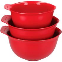 Conjunto Bowls 3 Tigelas Confeitaria Cozinha Multiuso Confeitaria Vermelho KitchenAid