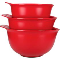 Conjunto Bowls 3 Tigelas Confeitaria Cozinha Multiuso KitchenAid Cor:Vermelho