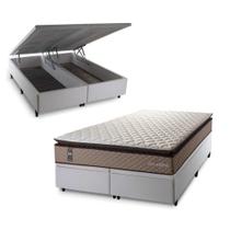 Conjunto Box Baú Atlanta Bege 193x203x69 Espuma D45 Conjunto Box Baú Atlanta Bege 193x203x69 Espuma D45