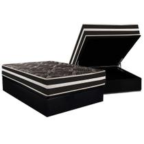 Conjunto Box Baú Casal: Colchão Espuma Paropas D28 / Master AG80 Black Double Face 25 + Base CRC Suede Black (138x188) Conjunto Box Baú Casal: Colchão Espuma Paropas D28 / Master AG80 Black Double Face 25 + Base CRC Suede Black (138x188)